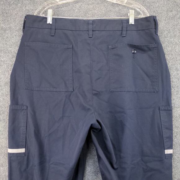FedEx Federal Express Stan Herman Uniform Pants Size 40R-29 Blue Reflective - Picture 8 of 10